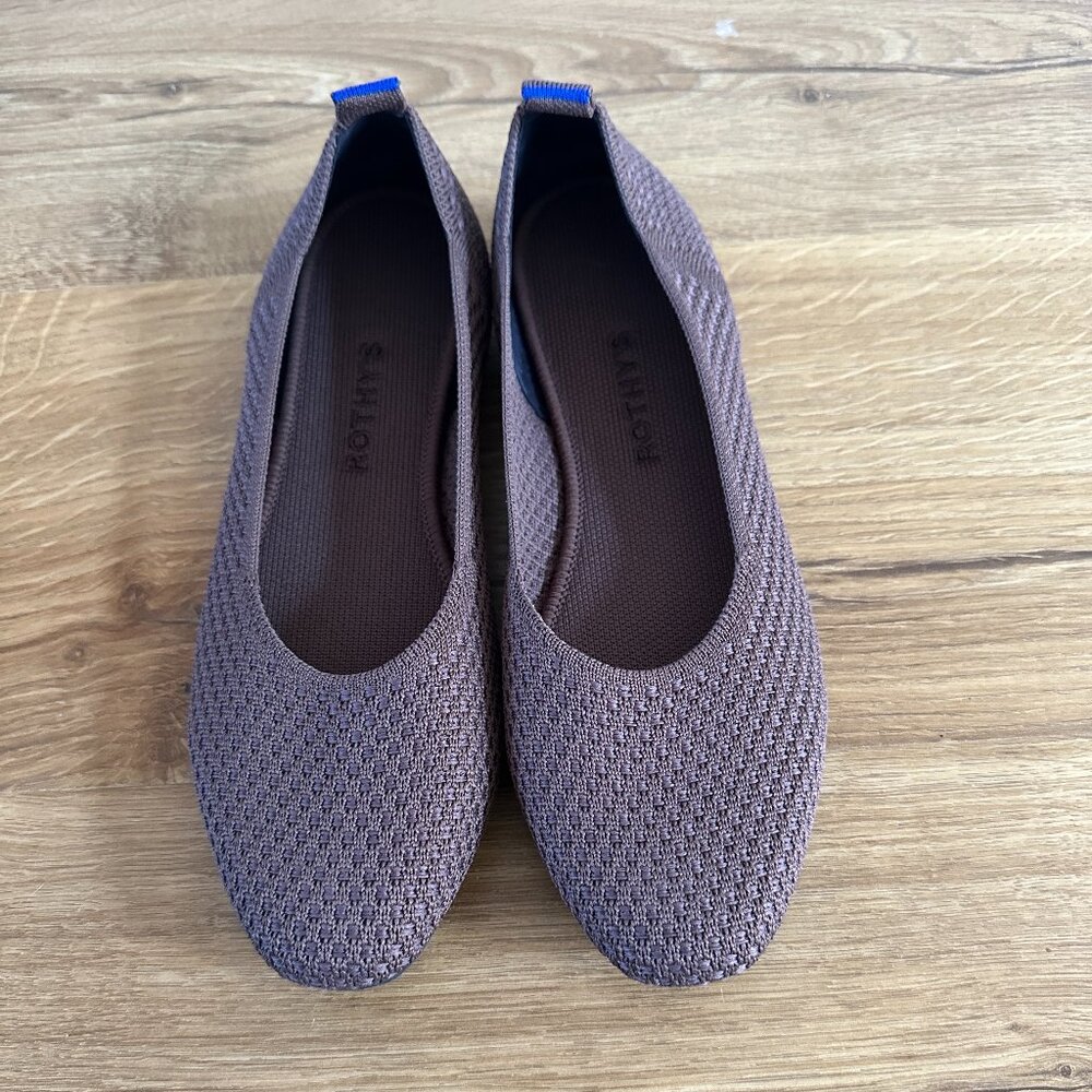 Rothy's The Square 8.5 textured mauve mink